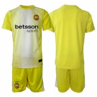 Inter Milan Keeper Bortedraktsett Barn 2025-26 Kortermet (+ Korte bukser)